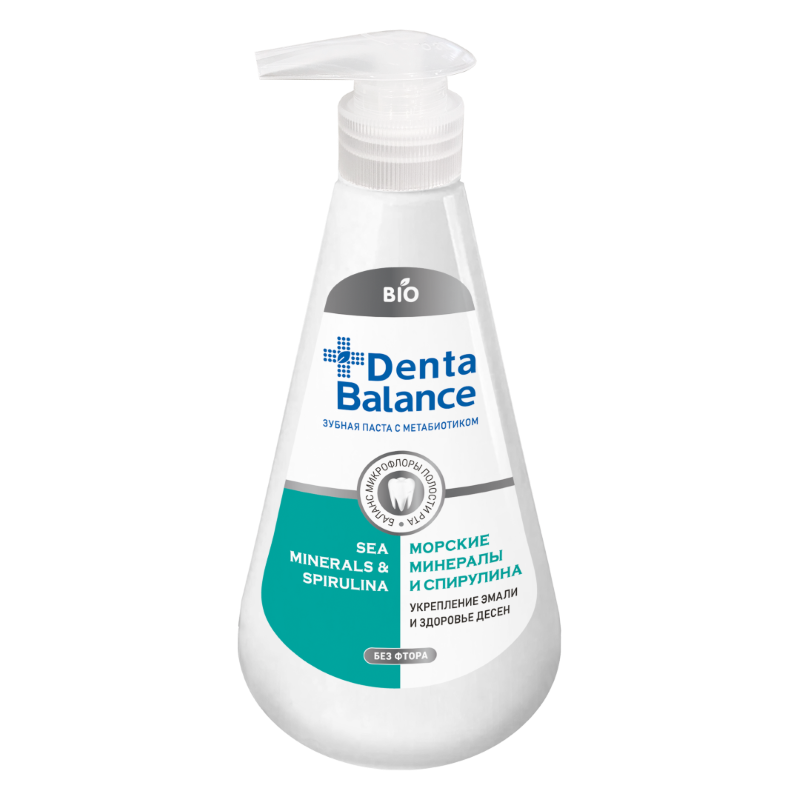 Denta Balance Морские минералы и Cпирулина гелевая зубная паста с метабиотиком